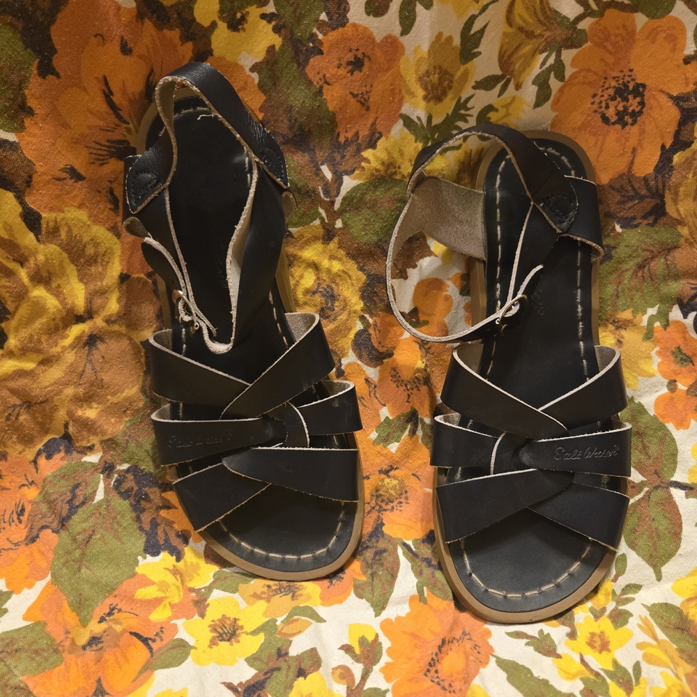 Salt Water Sandals by Hoy Navy Blue Sandals